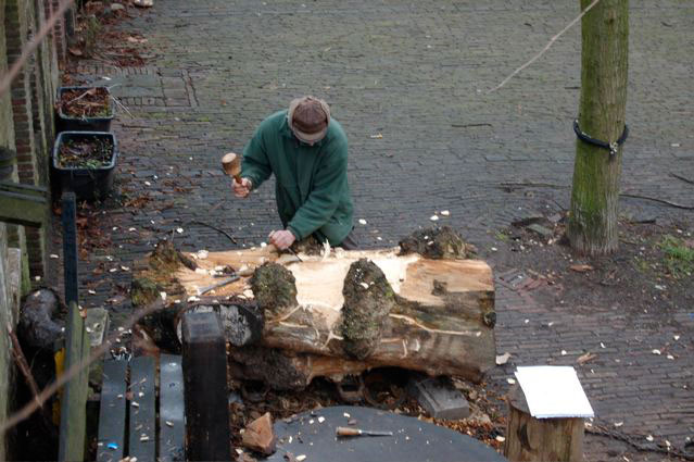 Aan het werk