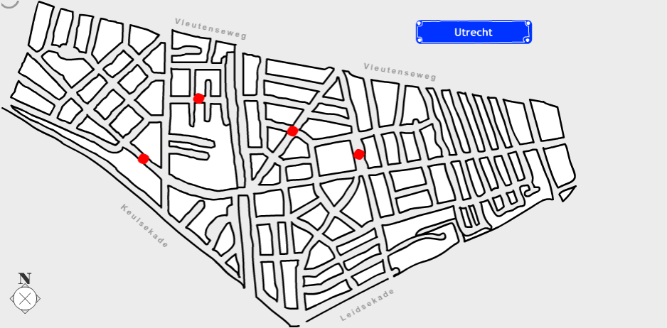 overzichtskaartje van de wijk Lombok