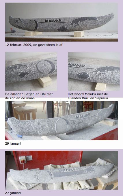 foto's van het werkproces van Fieke
